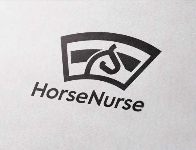 Projektowanie logo dla firm,  Logo dla fizjoterapii koni, logo firm - Horse Nurse